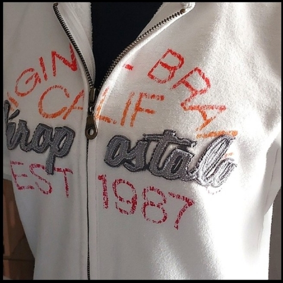 AEROPOSTALE RETRO PARTIAL ZIP HOODIE - Picture 9 of 9